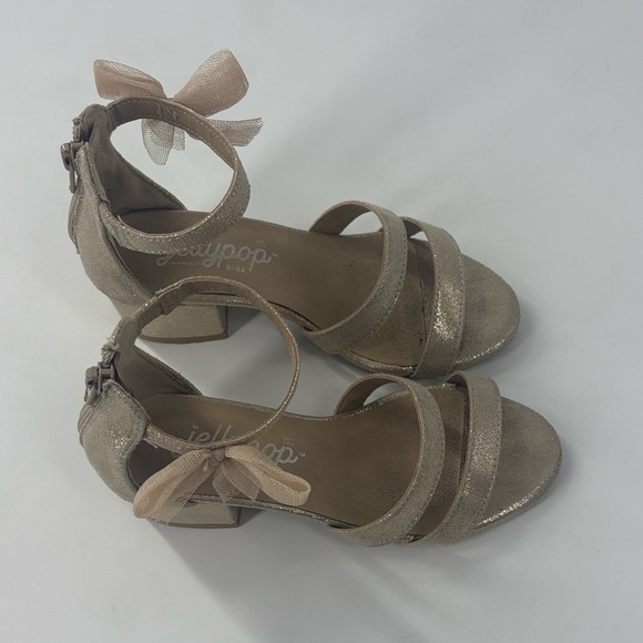 JELLYPOP BRILLIANT GIRLS’ Size FASHION HEEL Bonnie Bell  Golden Zip Back- Sz 12 - Picture 4 of 8